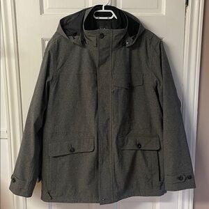 L. L. Bean grey three in one jacket system winter jacket parka men’s size L